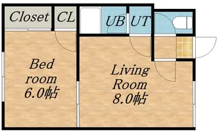 サンハイツ新川【101号室】の間取り
