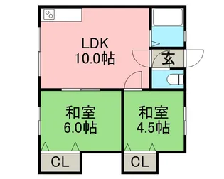 陽光マンション【204号室】の間取り