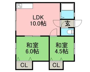 陽光マンション【104号室】の間取り