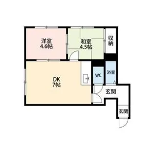 広和ハイツ23【203号室】の間取り