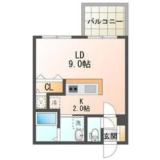 スペチアーレ札幌【6階】の間取り