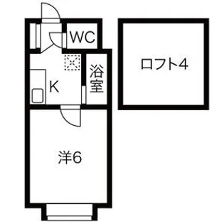 アップルハウス北34条Ⅱ【103号室】の間取り