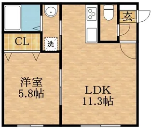ルミエールグレースⅠ【2階】の間取り