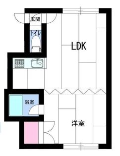 グランドール田辺【107号室】の間取り