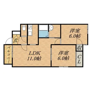 コーポげんじ北8条【301号室】の間取り