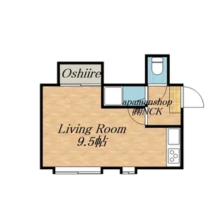 キャメロットⅠ【105号室】の間取り