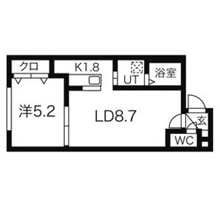 リージェントS札幌【3階】の間取り
