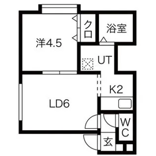 カームセゾン【201号室】の間取り