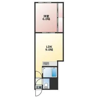 ケンタク北16条ビル【401号室】の間取り