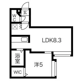 フレグランス麻生【4階】の間取り