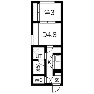 メニーズコート創成タウンC棟【2階】の間取り