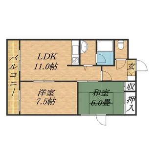 アンジーたかつビル【3階】の間取り