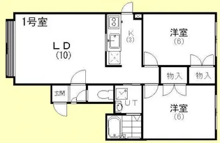 ルミエール栄【201号室】の間取り
