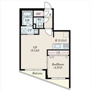 DIORE RESIDENCE SAPPORO【00107号室】の間取り