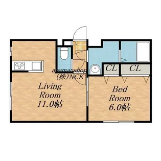 グランピア環状通東【00205号室】の間取り