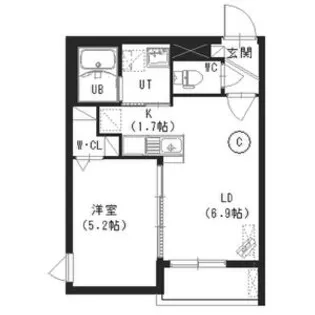 アートレータ発寒【1階】の間取り