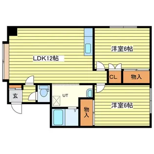 オレンジハウスD【202号室】の間取り
