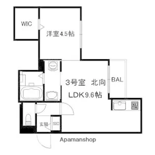 セラヴィ.SE【3階】の間取り