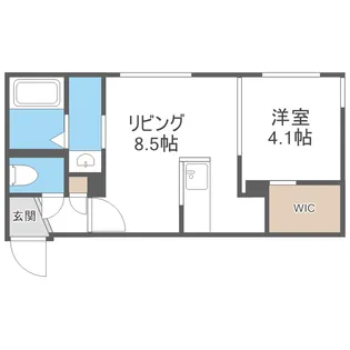 1LDKの間取り画像