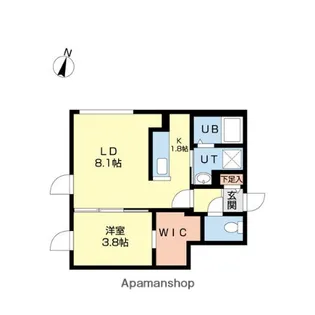 POLARIS Ⅴ(ポラリスファイブ)【4階】の間取り
