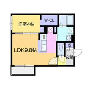 シューレジデンス元町【4階】の間取り