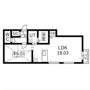 ピオネロ148【203号室】の間取り