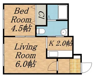 ブランノワールNORD【206号室】の間取り