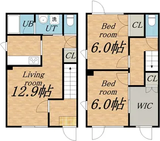 CALM COURTⅡ(カームコートツー【106号室】の間取り