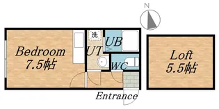 NOEL MS【2号室】の間取り