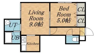 NEO21 THE EAST【205号室】の間取り