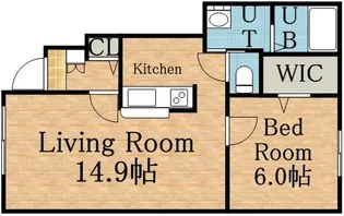 カーサ・ソレイユ【1階】の間取り
