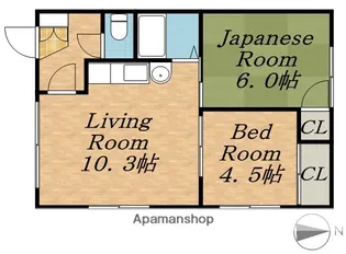 恵マンション【2階】の間取り