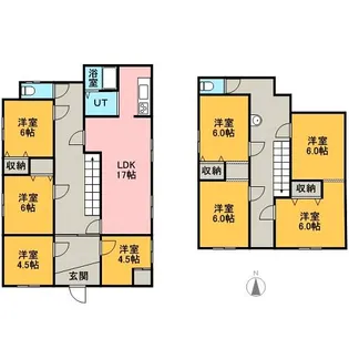 北海道札幌市南区藤野三条1丁目【一戸建】の間取り