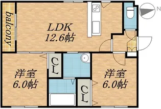 ESPERANZA【2階】の間取り