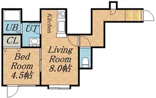 ケントハウスⅡ【205号室】の間取り