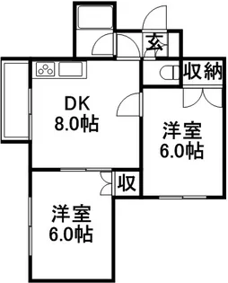 ステージイン20【1階】の間取り