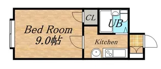 駒矢五番館【302号室】の間取り