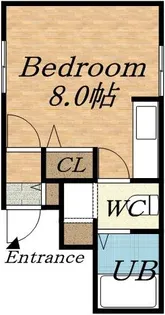 ヴェルデ麻生【106号室】の間取り