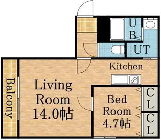 ブラスハート麻生【301号室】の間取り