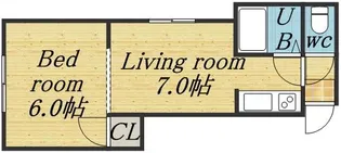 キラメック元町東1号館【101号室】の間取り