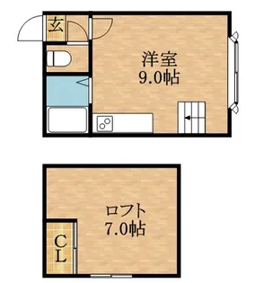 トアアルディN31【102号室】の間取り