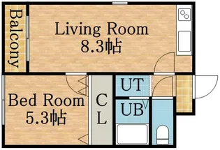 コート・モンターニュ【A301号室】の間取り