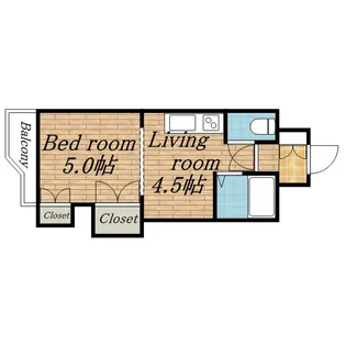 クレセント細川北25条【00805号室】の間取り