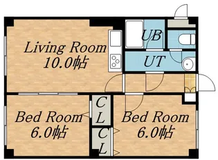 エリザベート北31−Ⅱ【4階】の間取り