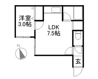 ラメール11【303号室】の間取り