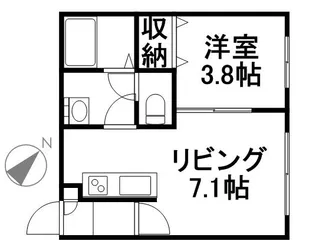 トレジャーキャッスル伍番館【2階】の間取り