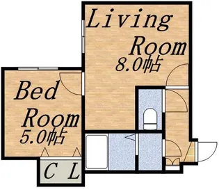 ハイム東環駅【203号室】の間取り