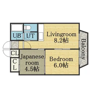 サンルート【101号室】の間取り
