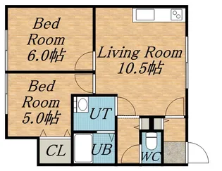 コーポ82【201号室】の間取り