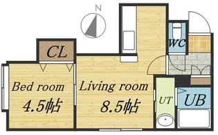 アクア18【103号室】の間取り